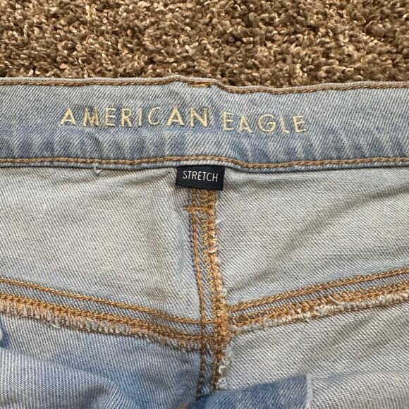 AMERICAN EAGLE Women's Super High-Waisted Straight Jean Size 18 Long - Picture 7 of 9